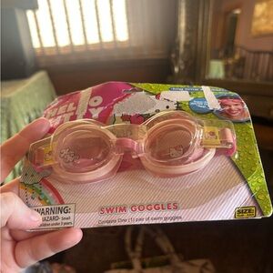 Hello Kitty Pink and Yellow Swim Goggles